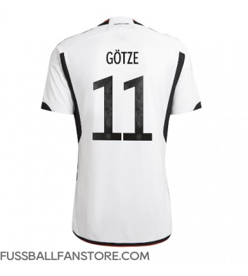 Deutschland Mario Gotze #11 Replik Heimtrikot WM 2022 Kurzarm